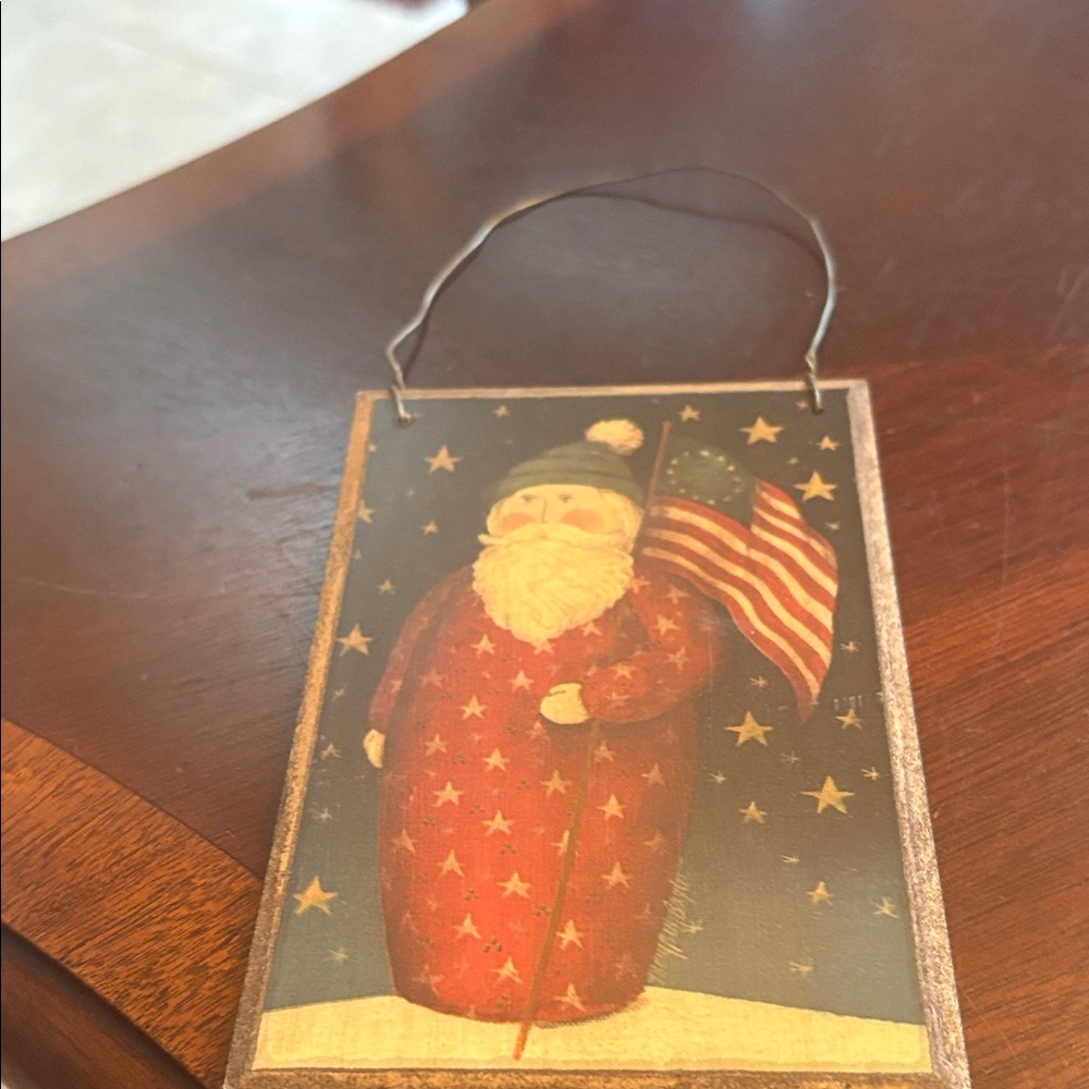 NWT Vintage Santa Claus Holiday Wall Hanging